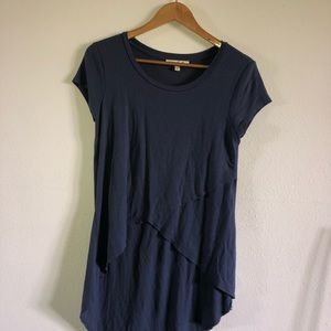 Cute blue high low shirt